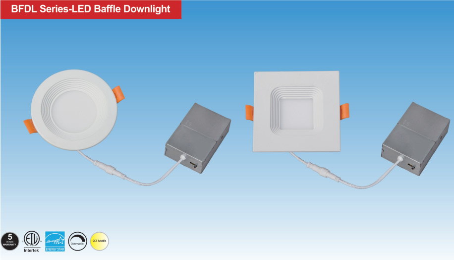 BFDL Series-LED Baffle Downlight